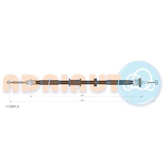 Tirette à câble, frein de stationnement arrière droit ADRIAUTO