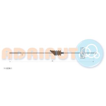 Tirette à câble, frein de stationnement ADRIAUTO 11.0238.1