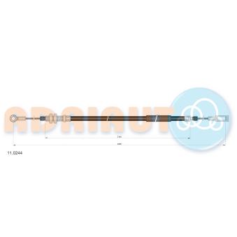 Tirette à câble, frein de stationnement ADRIAUTO