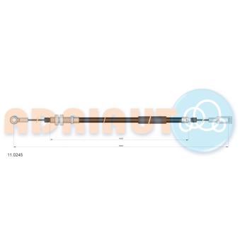 Tirette à câble, frein de stationnement ADRIAUTO