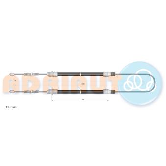 Tirette à câble, frein de stationnement ADRIAUTO