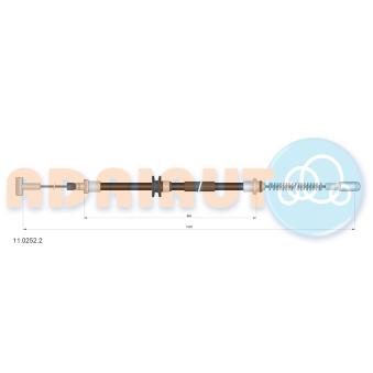 Tirette à câble, frein de stationnement ADRIAUTO 11.0252.2