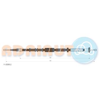Tirette à câble, frein de stationnement arrière gauche ADRIAUTO