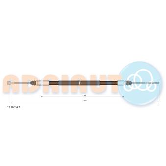 Tirette à câble, frein de stationnement arrière gauche ADRIAUTO