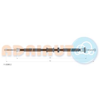 Tirette à câble, frein de stationnement arrière droit ADRIAUTO