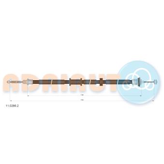 Tirette à câble, frein de stationnement arrière gauche ADRIAUTO