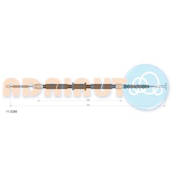 Tirette à câble, frein de stationnement arrière gauche ADRIAUTO