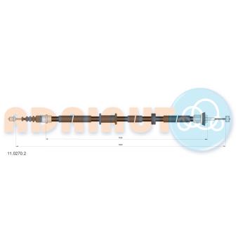 Tirette à câble, frein de stationnement arrière gauche ADRIAUTO