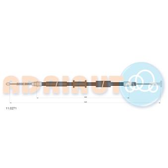 Tirette à câble, frein de stationnement arrière droit ADRIAUTO