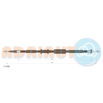 Tirette à câble, frein de stationnement ADRIAUTO