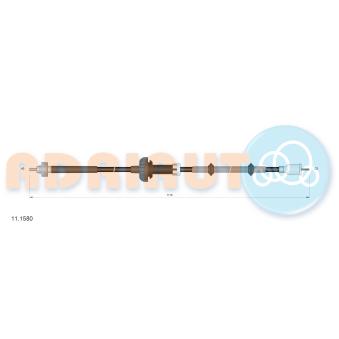 Câble flexible de commande de compteur ADRIAUTO