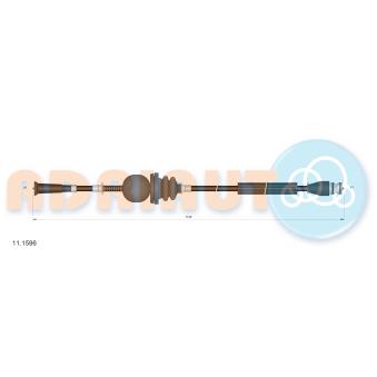 Câble flexible de commande de compteur ADRIAUTO