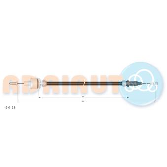 Tirette à câble, commande d'embrayage ADRIAUTO