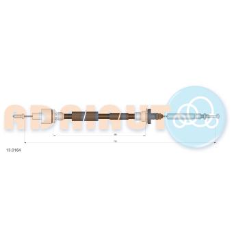 Tirette à câble, commande d'embrayage ADRIAUTO