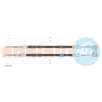 Tirette à câble, frein de stationnement ADRIAUTO