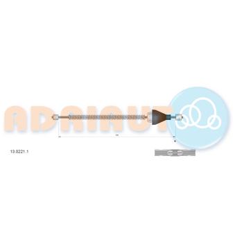 Tirette à câble, frein de stationnement ADRIAUTO 13.0221.1