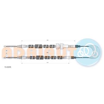 Tirette à câble, frein de stationnement ADRIAUTO
