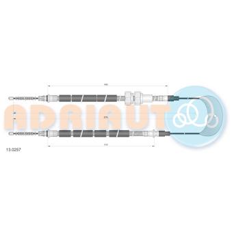 Tirette à câble, frein de stationnement ADRIAUTO