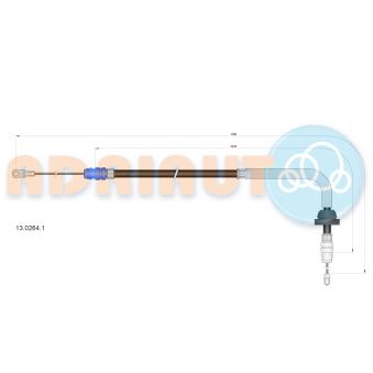 Tirette à câble, frein de stationnement ADRIAUTO