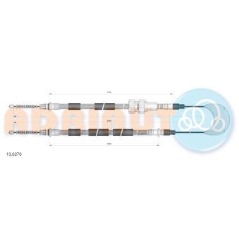 Tirette à câble, frein de stationnement ADRIAUTO 13.0270