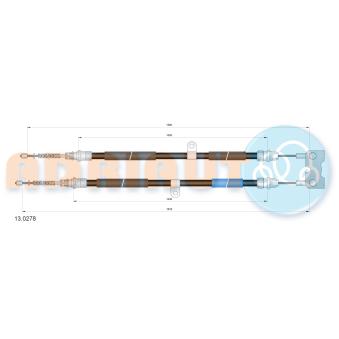 Tirette à câble, frein de stationnement ADRIAUTO