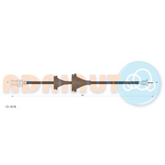 Câble flexible de commande de compteur ADRIAUTO 13.1516