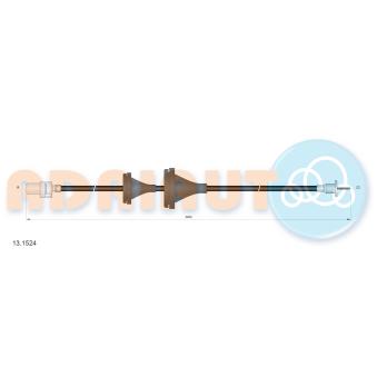 Câble flexible de commande de compteur ADRIAUTO