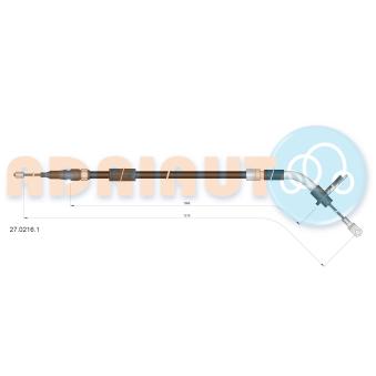 Tirette à câble, frein de stationnement arrière droit ADRIAUTO