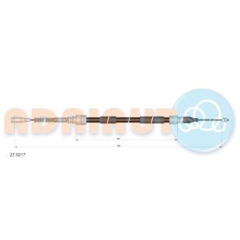 Tirette à câble, frein de stationnement ADRIAUTO
