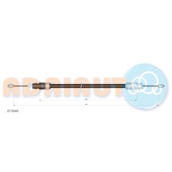 Tirette à câble, frein de stationnement arrière droit ADRIAUTO