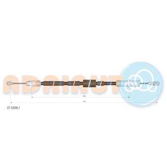 Tirette à câble, frein de stationnement ADRIAUTO