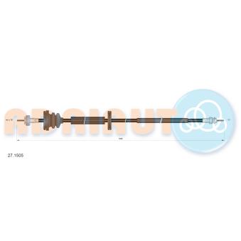 Câble flexible de commande de compteur ADRIAUTO