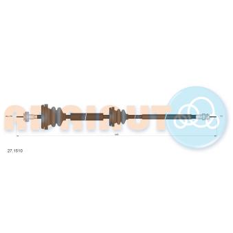 Câble flexible de commande de compteur ADRIAUTO