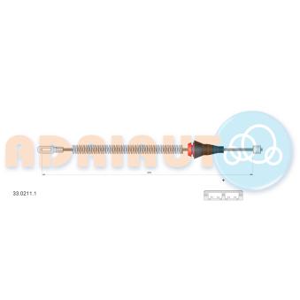 Tirette à câble, frein de stationnement ADRIAUTO