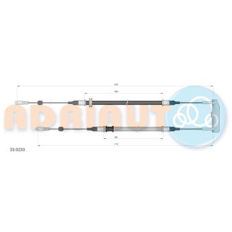 Tirette à câble, frein de stationnement ADRIAUTO