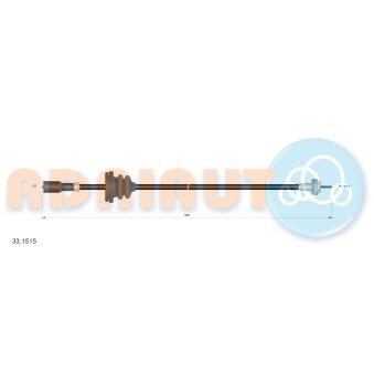 Câble flexible de commande de compteur ADRIAUTO