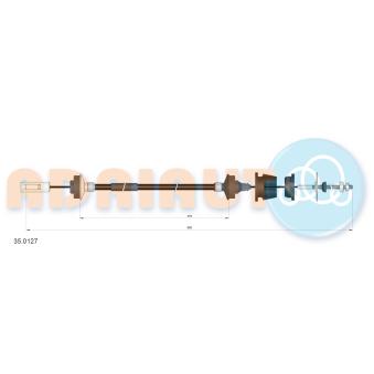 Tirette à câble, commande d'embrayage ADRIAUTO