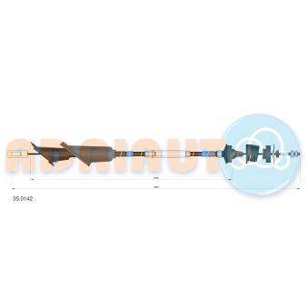 Tirette à câble, commande d'embrayage ADRIAUTO
