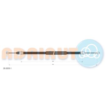Tirette à câble, frein de stationnement arrière droit ADRIAUTO