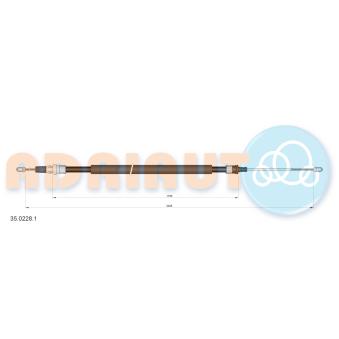 Tirette à câble, frein de stationnement ADRIAUTO