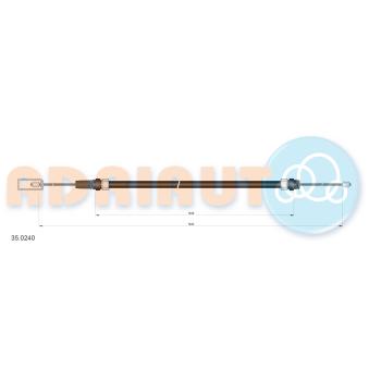 Tirette à câble, frein de stationnement ADRIAUTO