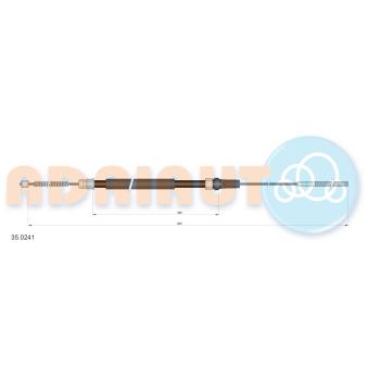 Tirette à câble, frein de stationnement arrière gauche ADRIAUTO