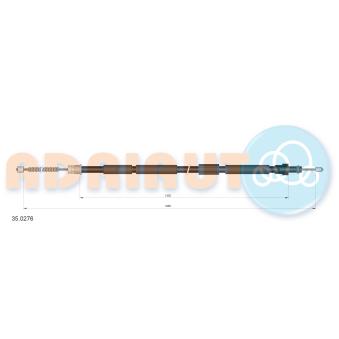 Tirette à câble, frein de stationnement arrière gauche ADRIAUTO