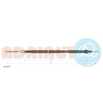 Tirette à câble, frein de stationnement arrière droit ADRIAUTO