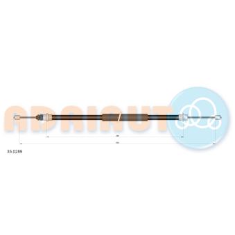 Tirette à câble, frein de stationnement arrière droit ADRIAUTO 35.0289