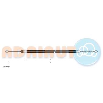 Tirette à câble, frein de stationnement arrière droit ADRIAUTO