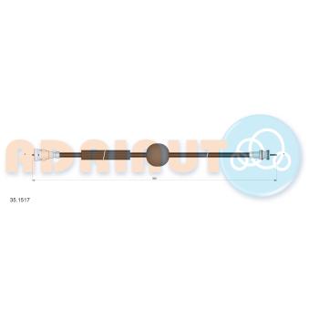 Câble flexible de commande de compteur ADRIAUTO