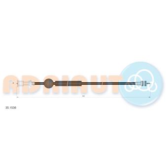 Câble flexible de commande de compteur ADRIAUTO 35.1536