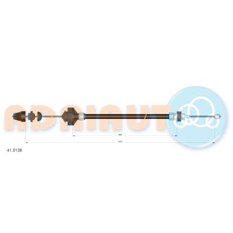 Tirette à câble, commande d'embrayage ADRIAUTO