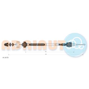 Tirette à câble, commande d'embrayage ADRIAUTO